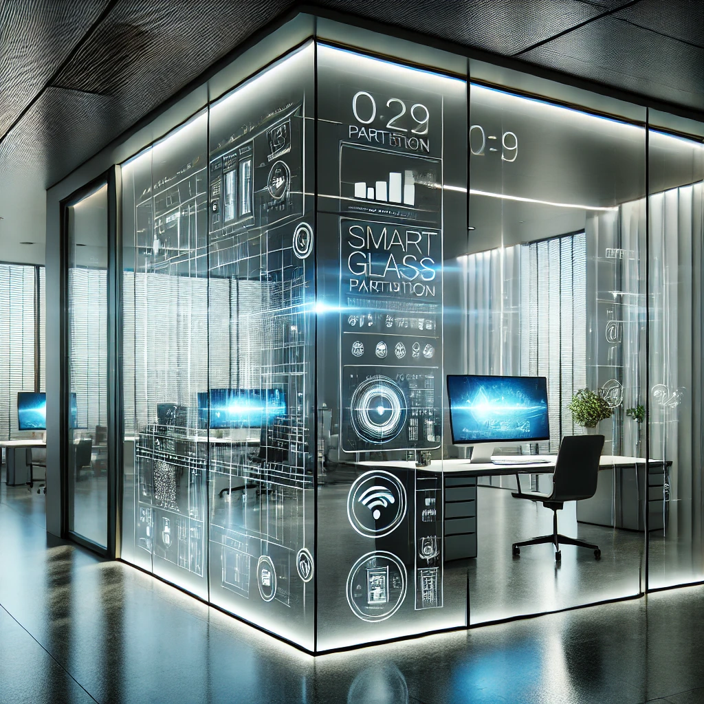 شیشه هوشمند خودتمیزشونده در پارتیشن شیشه ای برای خانه هوشمند با هوشمند سازی خانه جذاب و مدرن