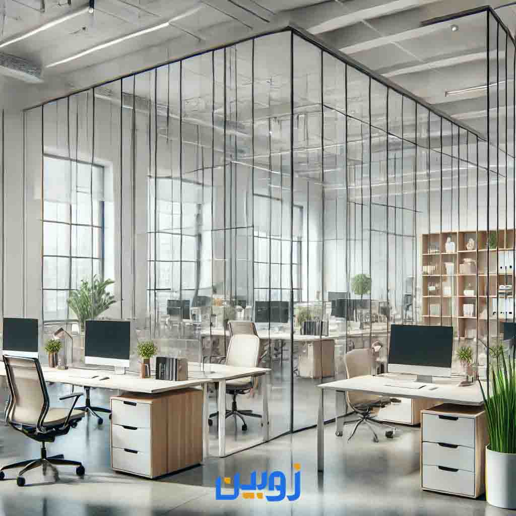 پارتیشن اداری شیشه ای با قیمت بهصرفه، سفارش پارتیشن شیشه ای و قیمت پارتیشن اداری برای دفتر کار شم