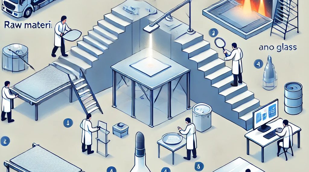 تصویری از نانوشیشه با نانو پوشش شیشهای که در شیشه های نانویی بهکار رفته است، همراه با خاصیت شیشه خودتمیزشونده و نانو شیشه ضد خش برای ساختمان و خودرو
