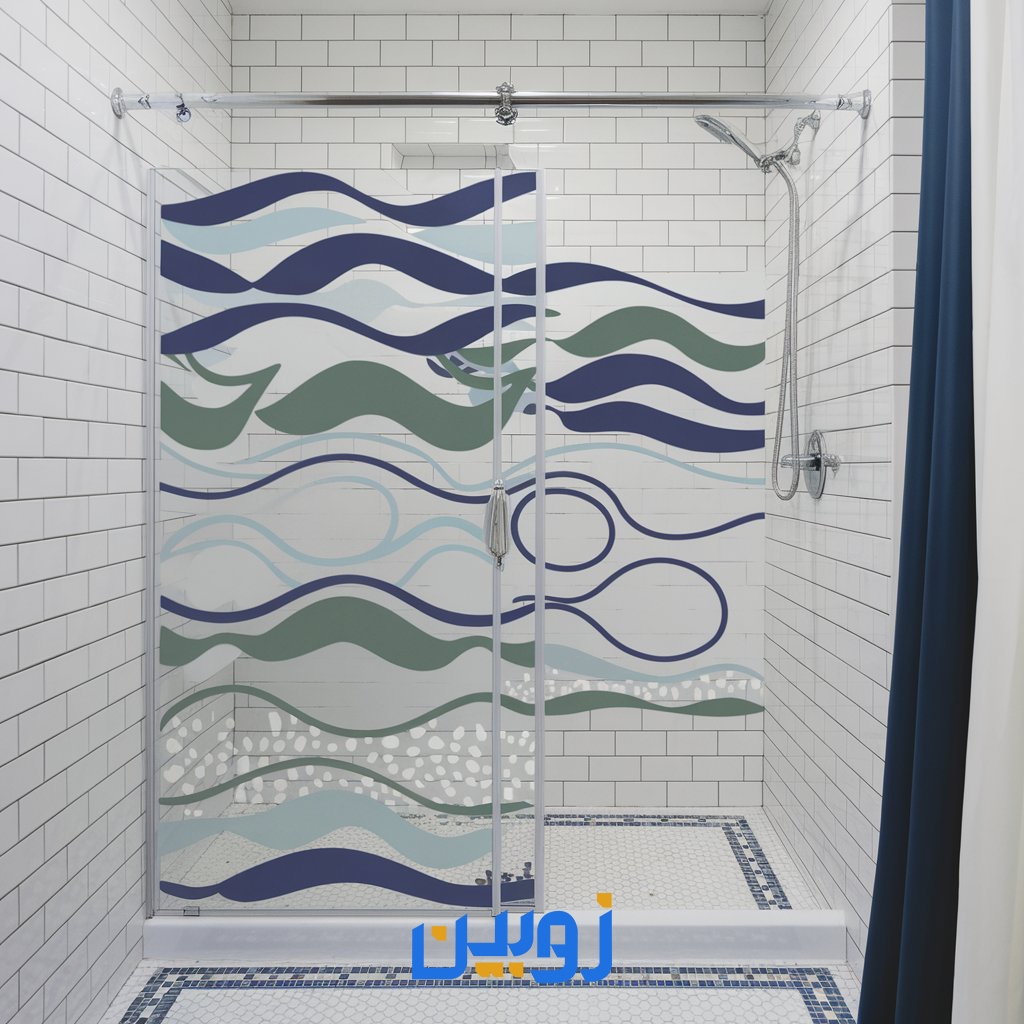خرید پارتیشن شیشه ای طرح دار با بهترین قیمت پارتیشن شیشه ای از شرکت زوبین شیشه
