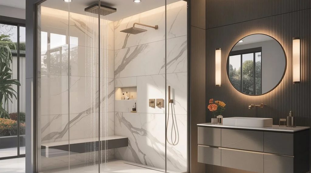 حمام مستر شیشه ای