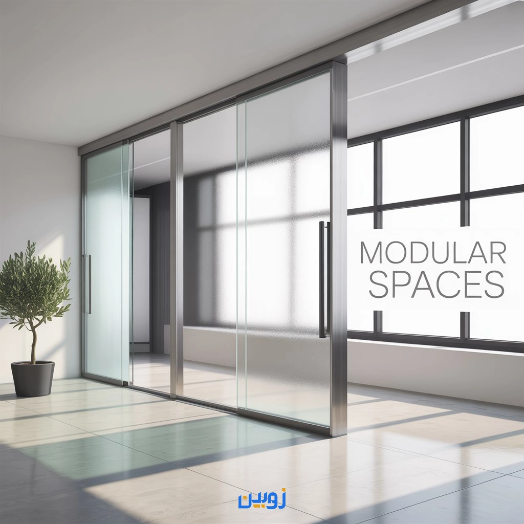 نصب پارتیشن اسلایدینگ شیشه‌ای