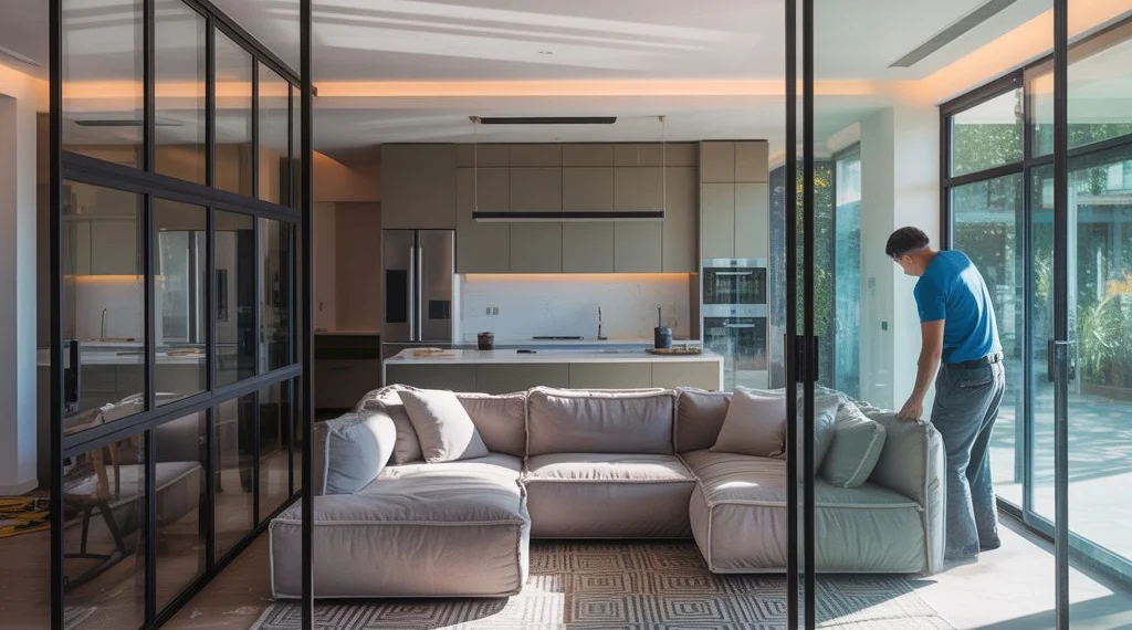 بازسازی خانه با پارتیشن شیشه ای