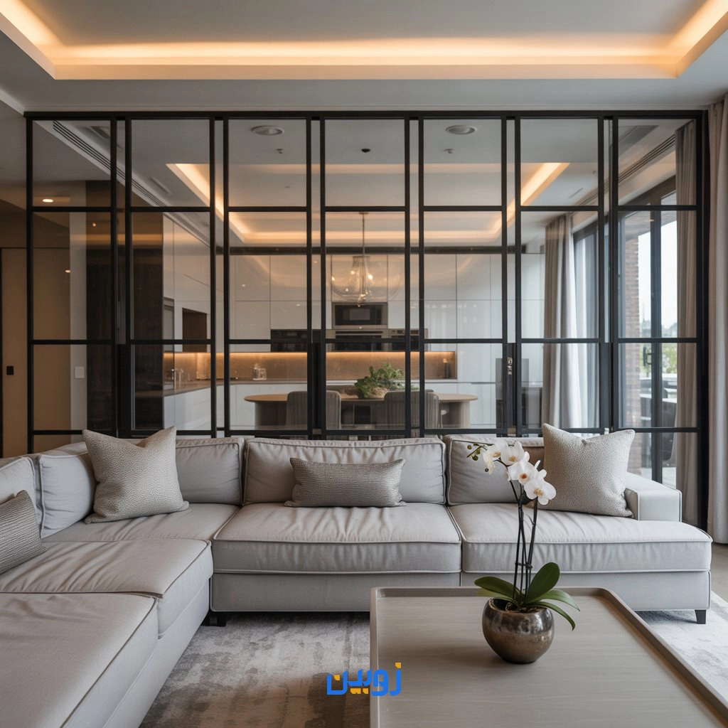 نصب پارتیشن شیشه ای نوسط زوبین شیشه 09122788248