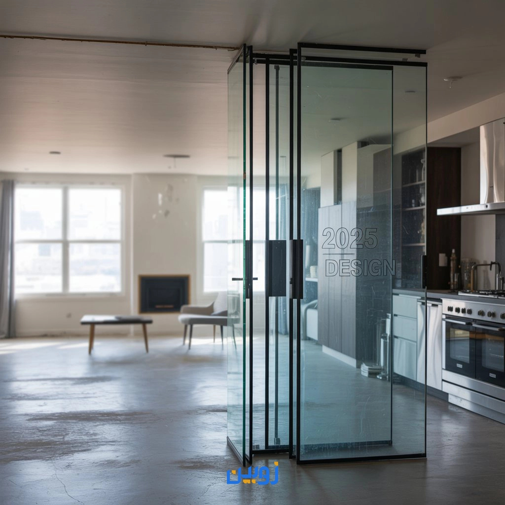 طراحی داخلی مدرن با شیشه